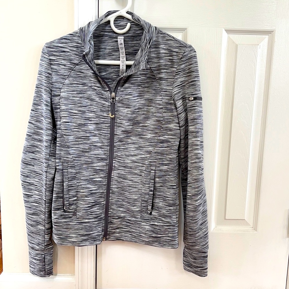 ALO warrior jacket in grey space dye size medium